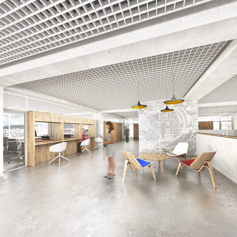 Stropní systémy pro radnici Praha 7