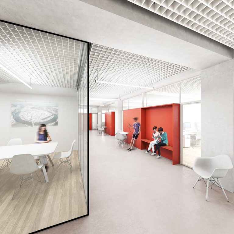 Stropní systémy pro radnici Praha 7